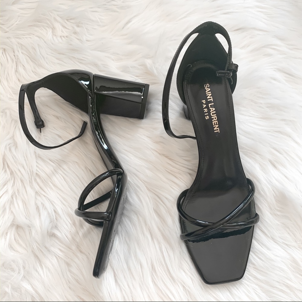 🥰Sold🥰Saint Laurent Monogram Crisscross Sandal - Picture 3 of 4